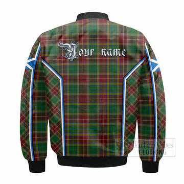 Baxter Tartan Crest Bomber Jacket Scotland Coat of Arm Flag Style