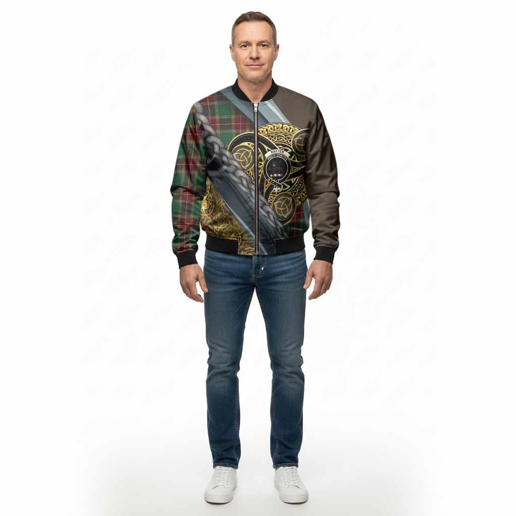 Baxter Tartan Crest Bomber Jacket Scottish Triskele Celtic - Tartan Vibes Clothing