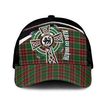 Baxter Tartan Crest Classic Cap Scottish Thistle Celtic Cross Alba Gu Brath