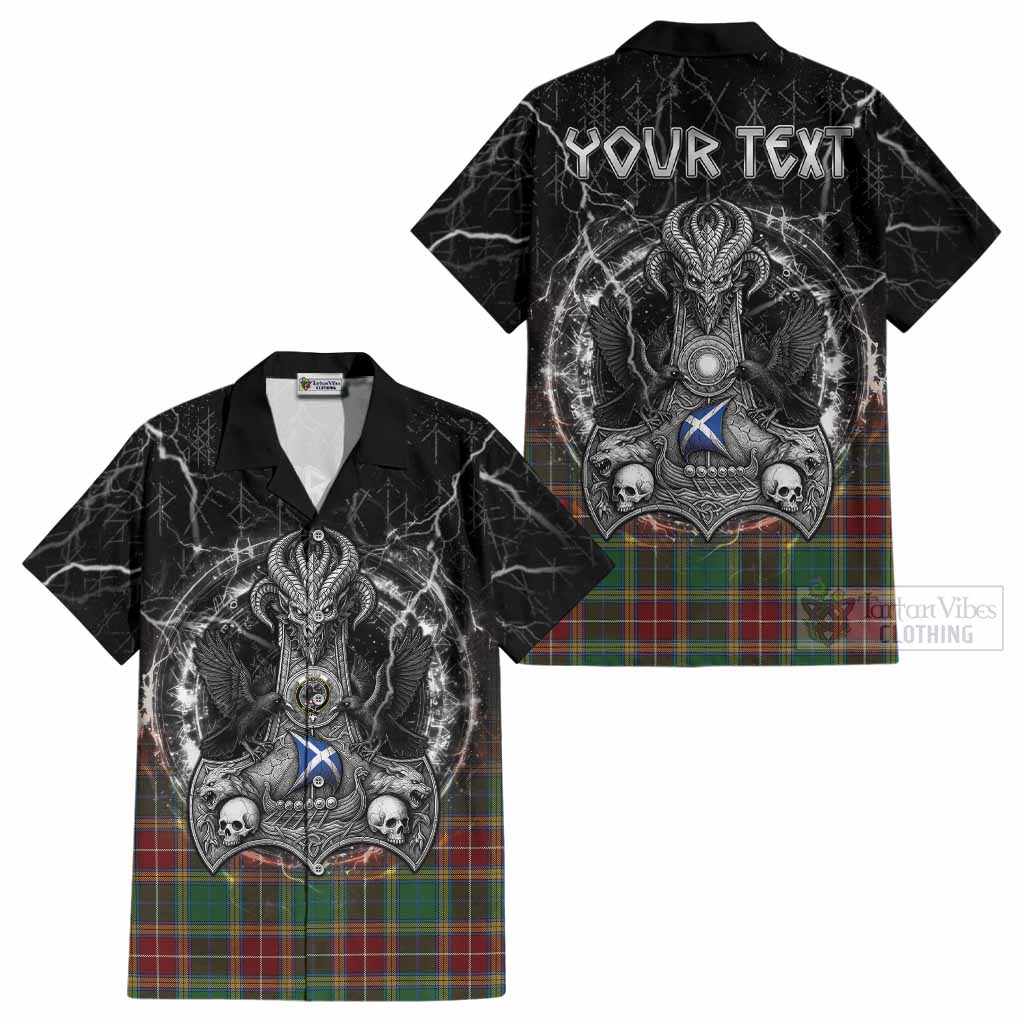 Baxter Tartan Crest Cotton Hawaiian Shirt Celtic Odin's Raven Legacy
