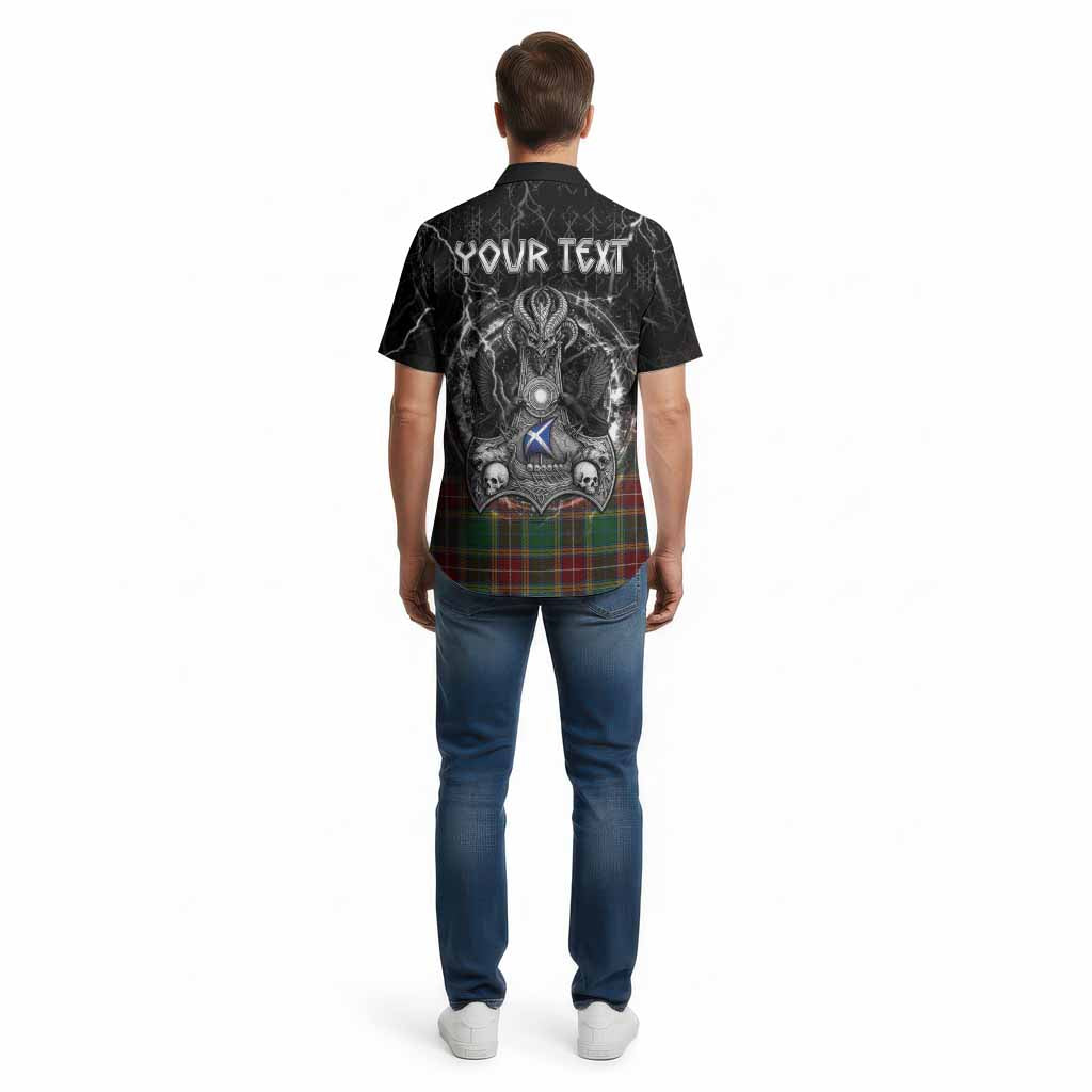 Baxter Tartan Crest Cotton Hawaiian Shirt Celtic Odin's Raven Legacy