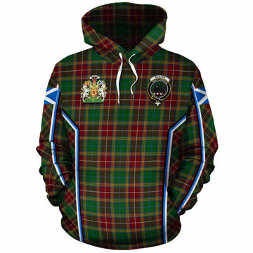 Baxter Tartan Crest Cotton Hoodie Scotland Coat of Arm Flag Style