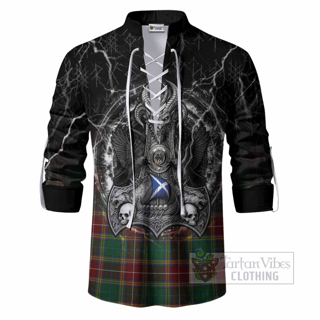 Baxter Tartan Crest Ghillie Shirt Celtic Odin's Raven Legacy