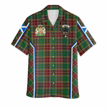 Baxter Tartan Crest Hawaiian Shirt Scotland Coat of Arm Flag Style - Tartan Vibes Clothing