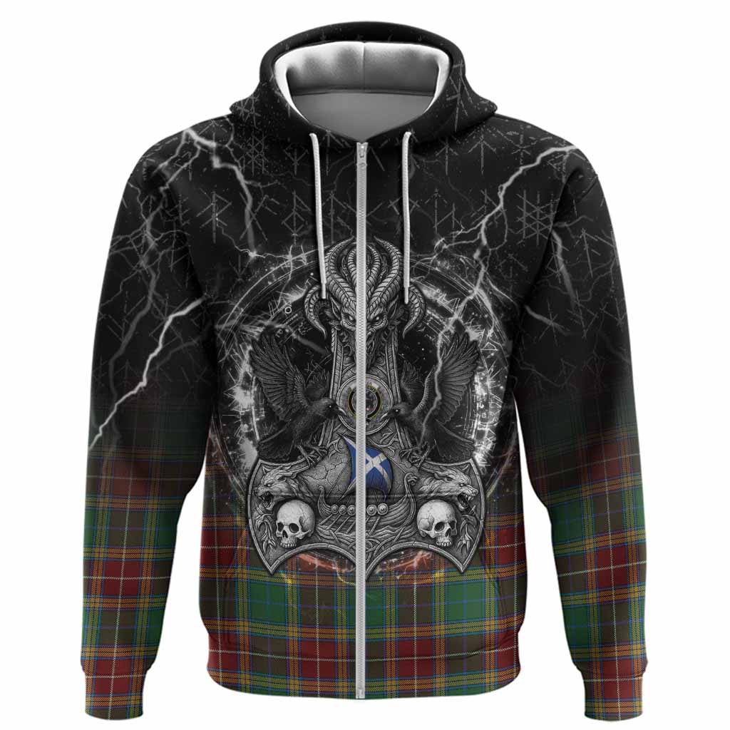 Baxter Tartan Crest Hoodie Celtic Odin's Raven Legacy