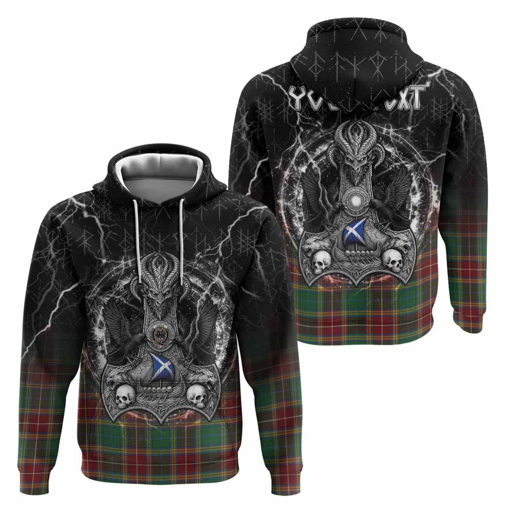 Baxter Tartan Crest Hoodie Celtic Odin's Raven Legacy