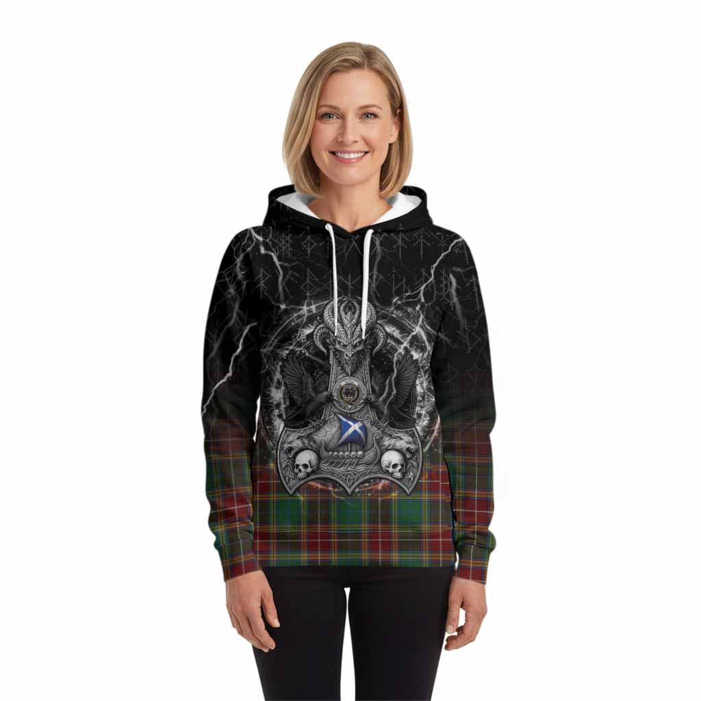 Baxter Tartan Crest Hoodie Celtic Odin's Raven Legacy