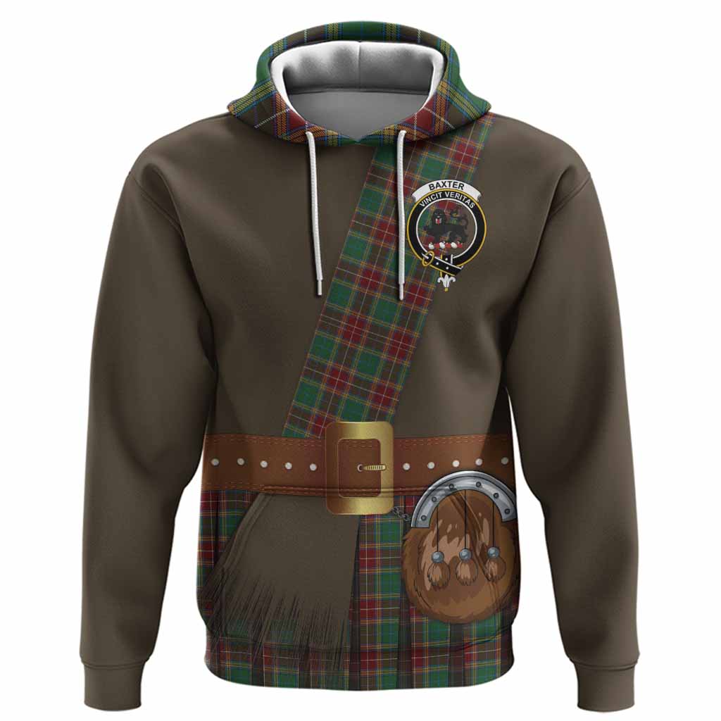 Baxter Tartan Crest Hoodie Kilt Costume Style