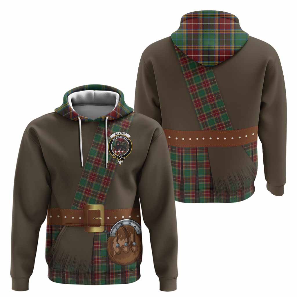 Baxter Tartan Crest Hoodie Kilt Costume Style
