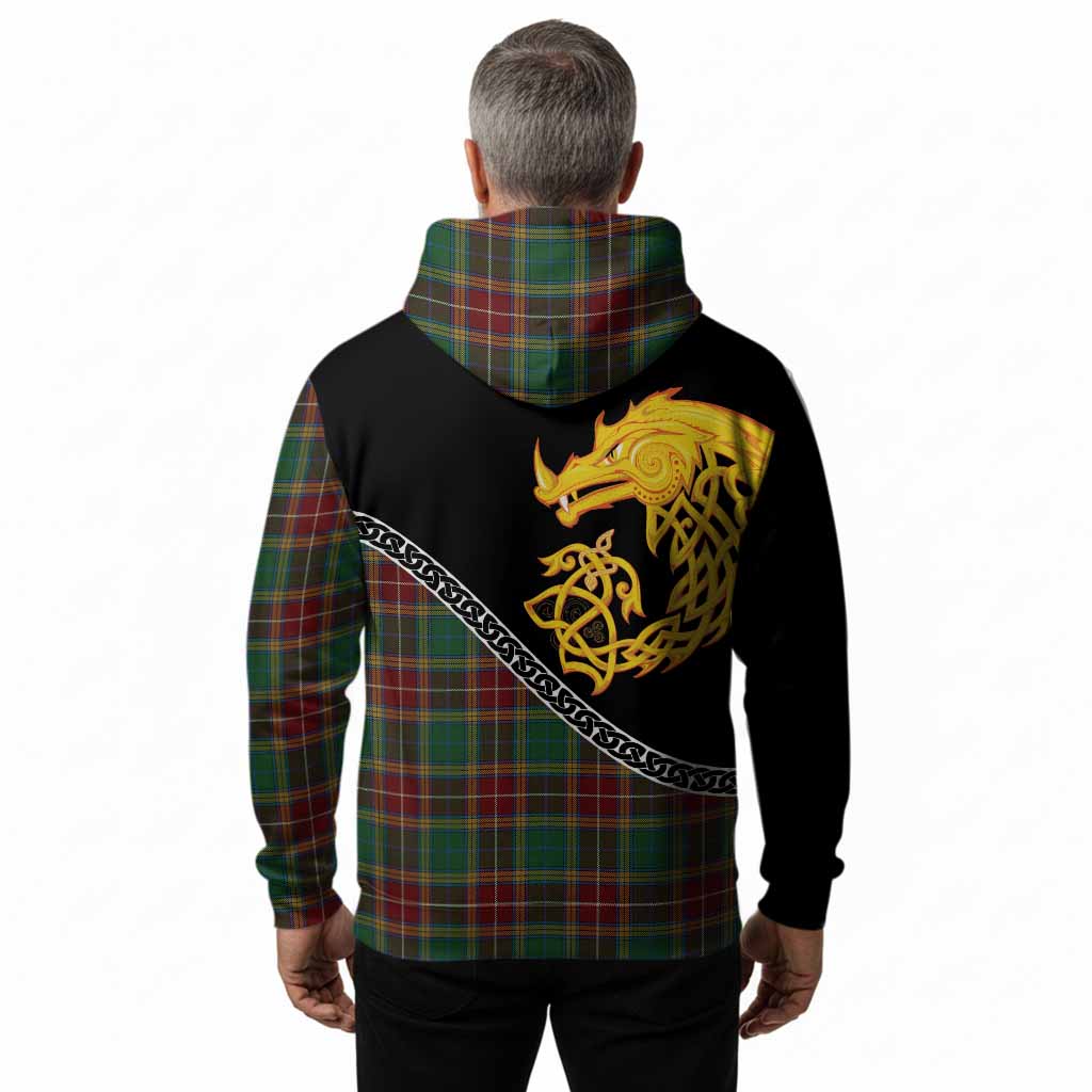Baxter Tartan Crest Hoodie Legendary Dragon Knot Half Style