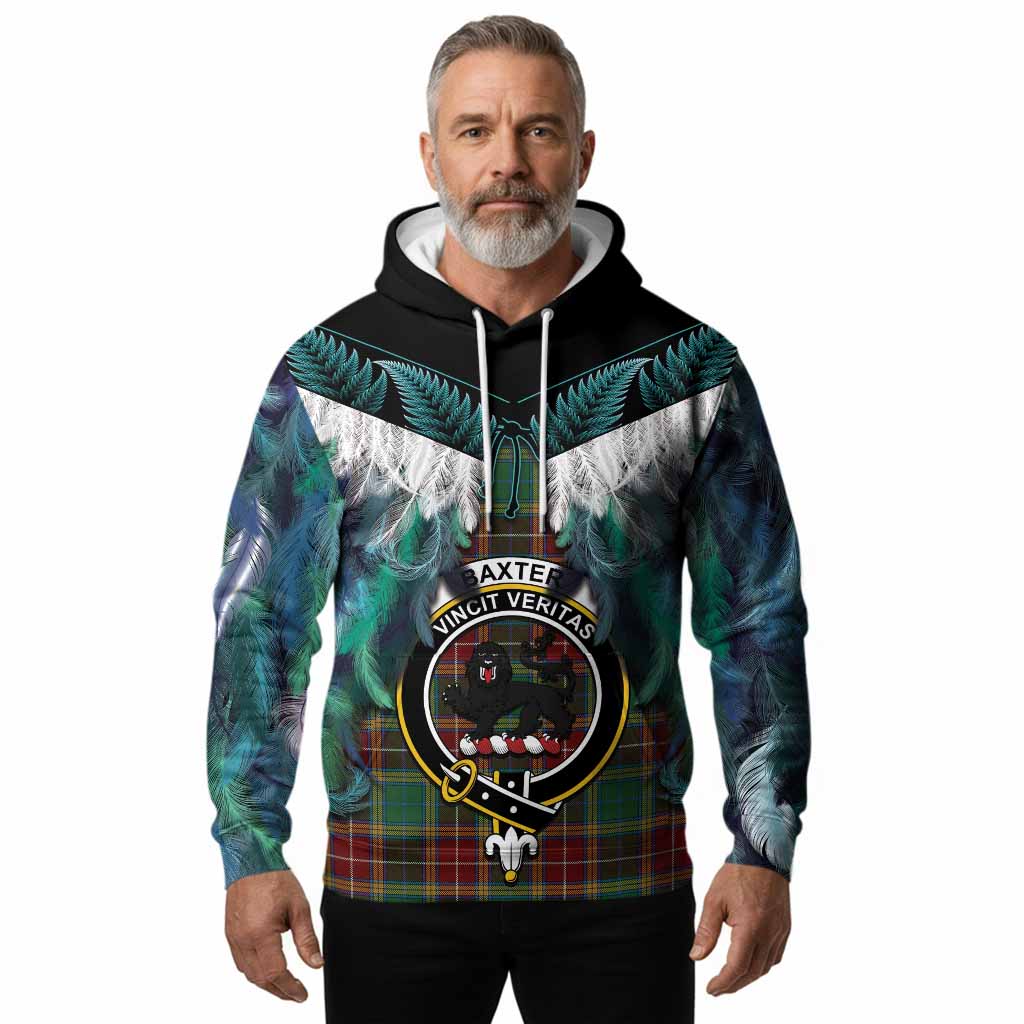 Baxter Tartan Crest Hoodie New Zealand Maori Korowai Cloak