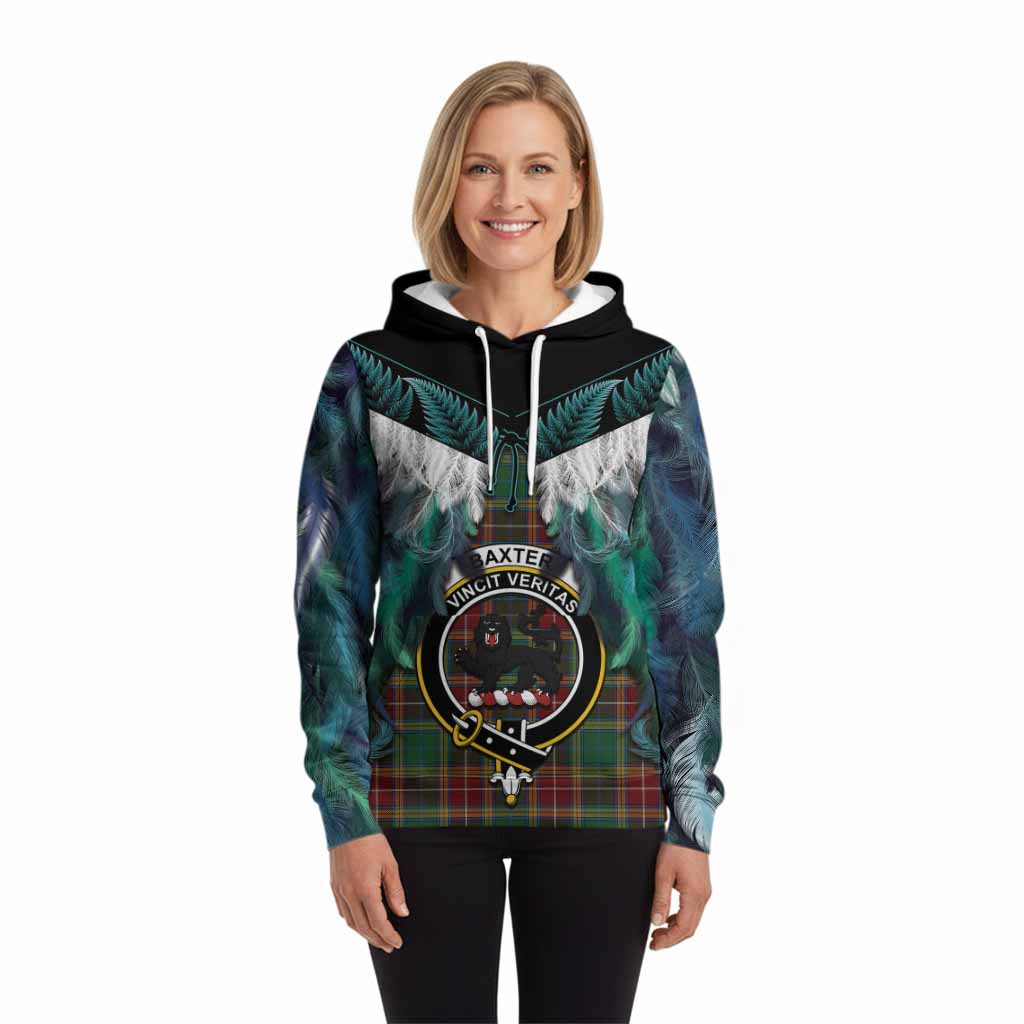 Baxter Tartan Crest Hoodie New Zealand Maori Korowai Cloak