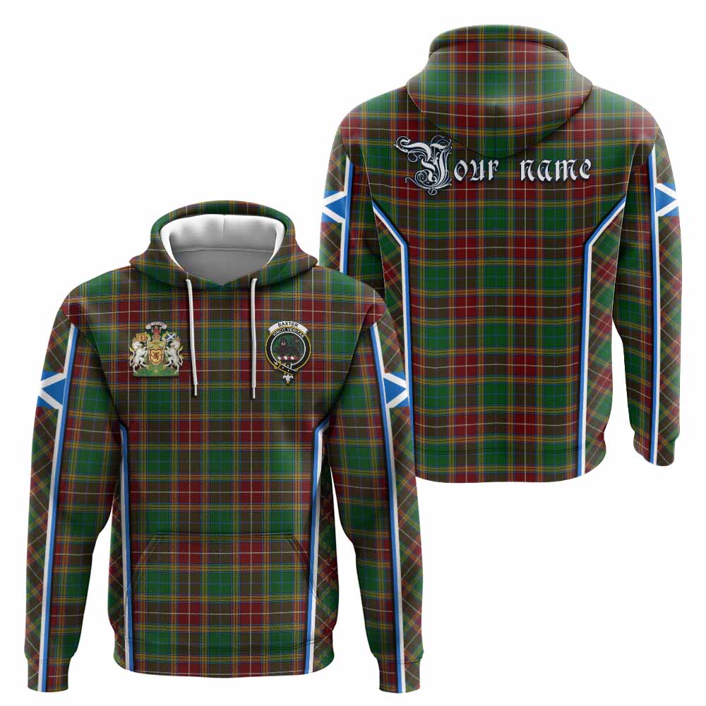 Baxter Tartan Crest Hoodie Scotland Coat of Arm Flag Style - Tartan Vibes Clothing