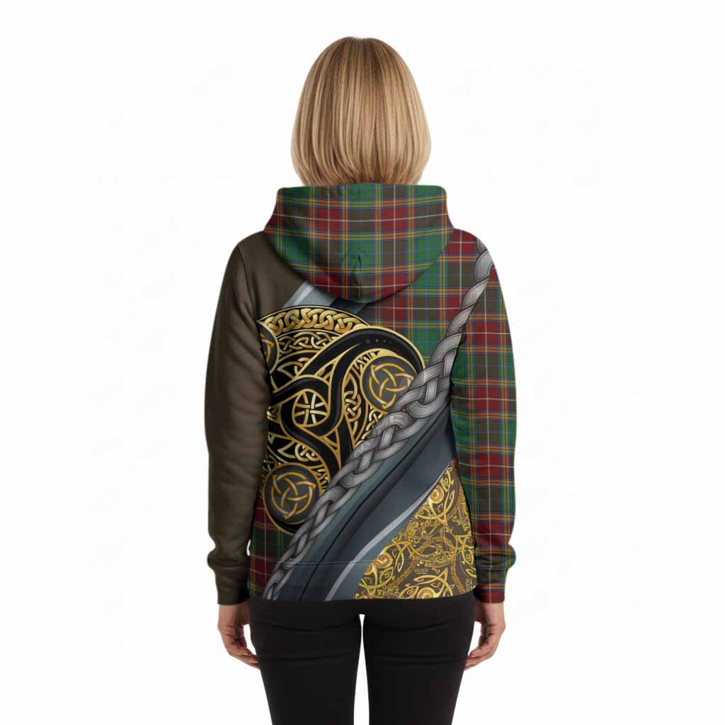 Baxter Tartan Crest Hoodie Scottish Triskele Celtic