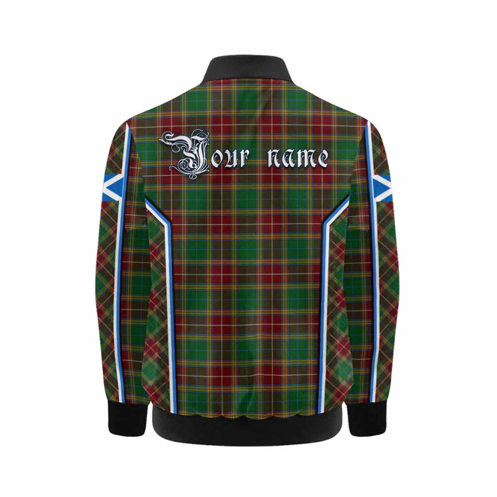Baxter Tartan Crest Kid Bomber Jacket Scotland Coat of Arm Flag Style - Tartan Vibes Clothing