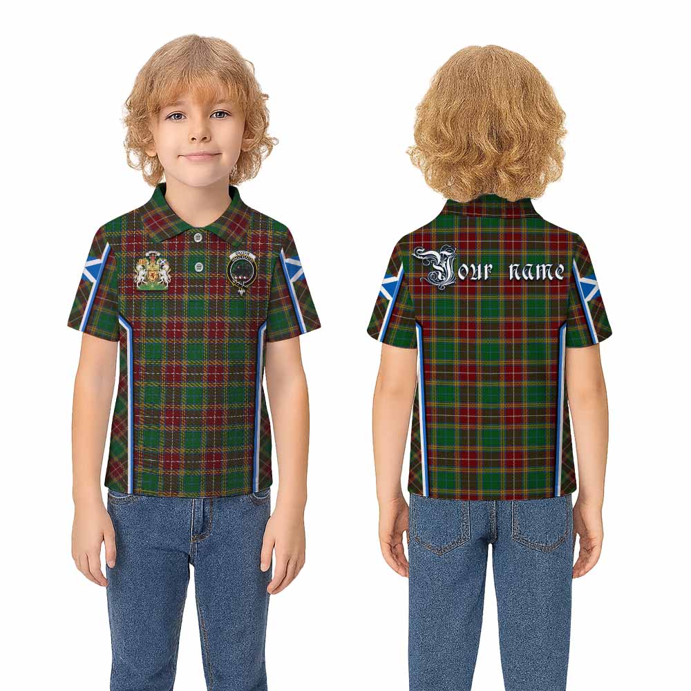 Baxter Tartan Crest Kid Polo Shirt Scotland Coat of Arm Flag Style - Tartan Vibes Clothing
