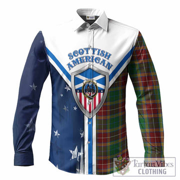Baxter Tartan Crest Long Sleeve Button Shirts Scottish-American Heritage