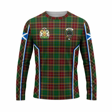 Baxter Tartan Crest Long Sleeve T-Shirt Scotland Coat of Arm Flag Style - Tartan Vibes Clothing