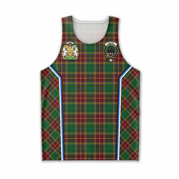 Baxter Tartan Crest Men Tank Top Scotland Coat of Arm Flag Style