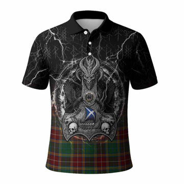 Baxter Tartan Crest Polo Shirt Celtic Odin's Raven Legacy
