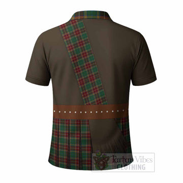 Baxter Tartan Crest Polo Shirt Kilt Costume Style