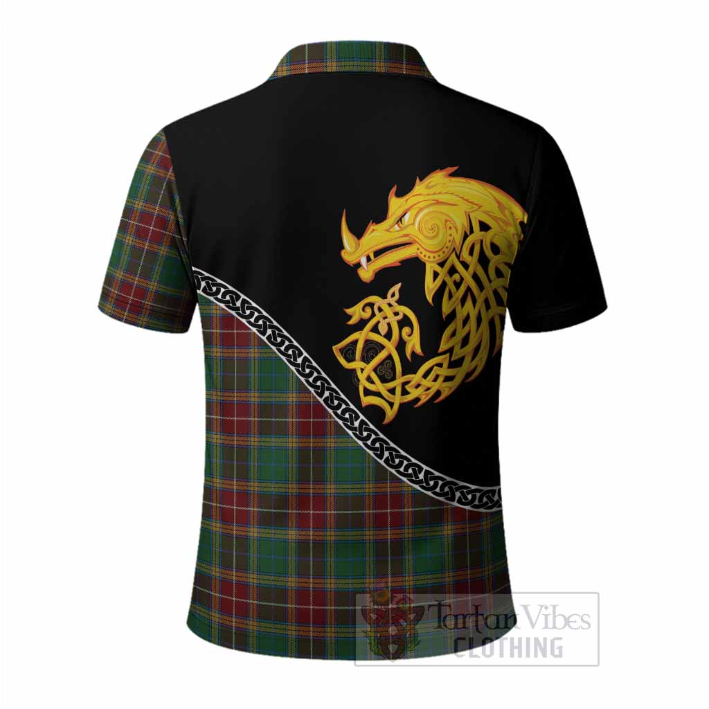 Baxter Tartan Crest Polo Shirt Legendary Dragon Knot Half Style