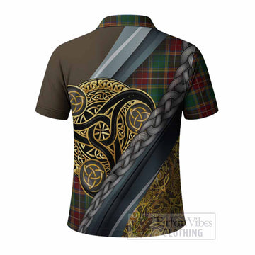 Baxter Tartan Crest Polo Shirt Scottish Triskele Celtic