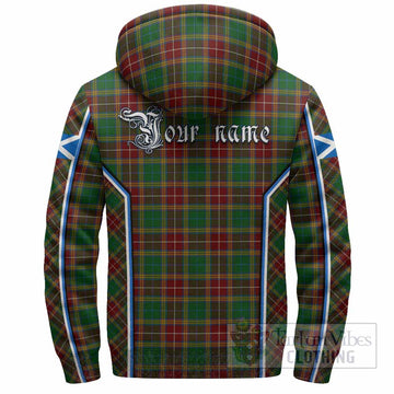 Baxter Tartan Crest Sherpa Hoodie Scotland Coat of Arm Flag Style