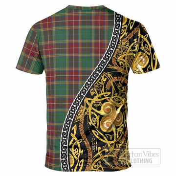 Baxter Tartan Crest T-Shirt Celtic Knot and Triple Trickle Spiral Symbols