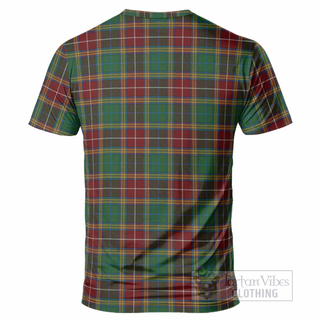 Baxter Tartan Crest T-Shirt Ferocious Lion Style