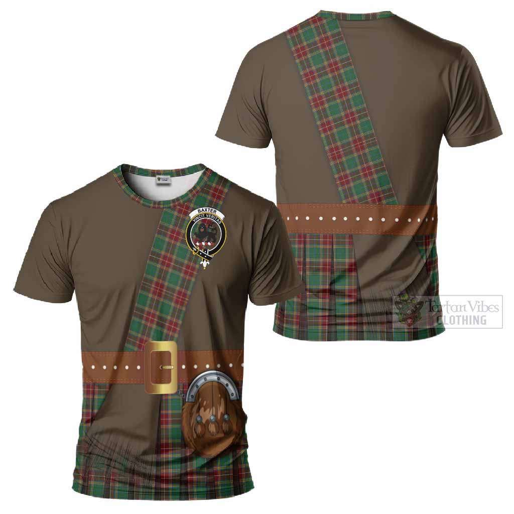 Baxter Tartan Crest T-Shirt Kilt Costume Style
