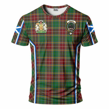Baxter Tartan Crest T-shirt Scotland Coat of Arm Flag Style - Tartan Vibes Clothing