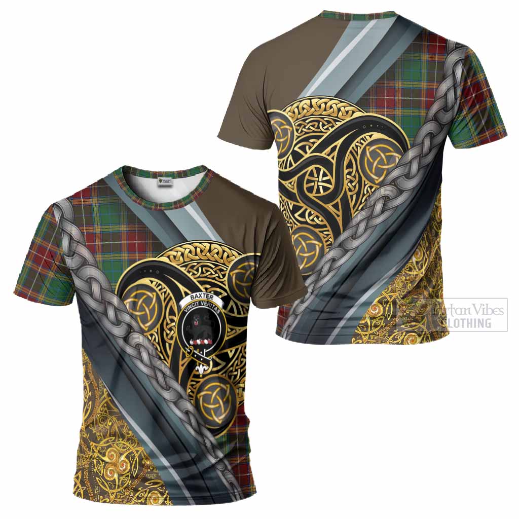 Baxter Tartan Crest T-Shirt Scottish Triskele Celtic