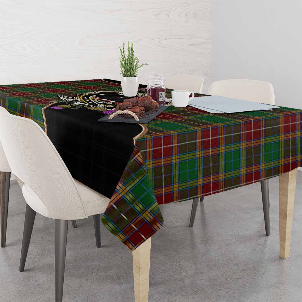 Baxter Tartan Crest Tablecloth Scottish Thistle Spirit - Tartan Vibes Clothing