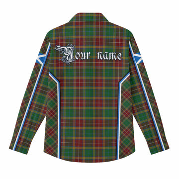 Baxter Tartan Crest Women Casual Shirt Scotland Coat of Arm Flag Style - Tartan Vibes Clothing