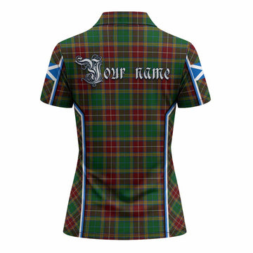 Baxter Tartan Crest Women's Polo Shirt Scotland Coat of Arm Flag Style