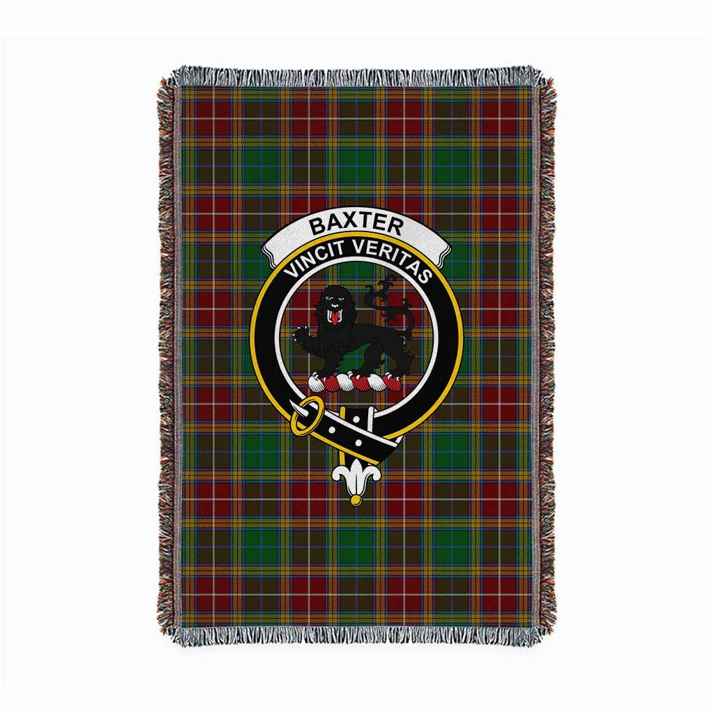 Baxter Tartan Crest Woven Blanket S 43 x 67 inches 110 x 170cm - Tartan Vibes Clothing