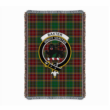 Baxter Tartan Crest Woven Blanket S 43 x 67 inches 110 x 170cm - Tartan Vibes Clothing