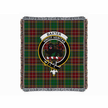Baxter Tartan Crest Woven Blanket M 51 x 60 inches 130 x 150cm - Tartan Vibes Clothing
