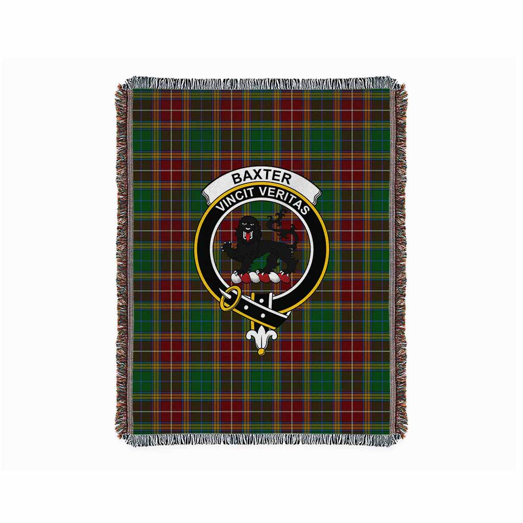 Baxter Tartan Crest Woven Blanket L 59 x 79 inches 150 x 200cm - Tartan Vibes Clothing