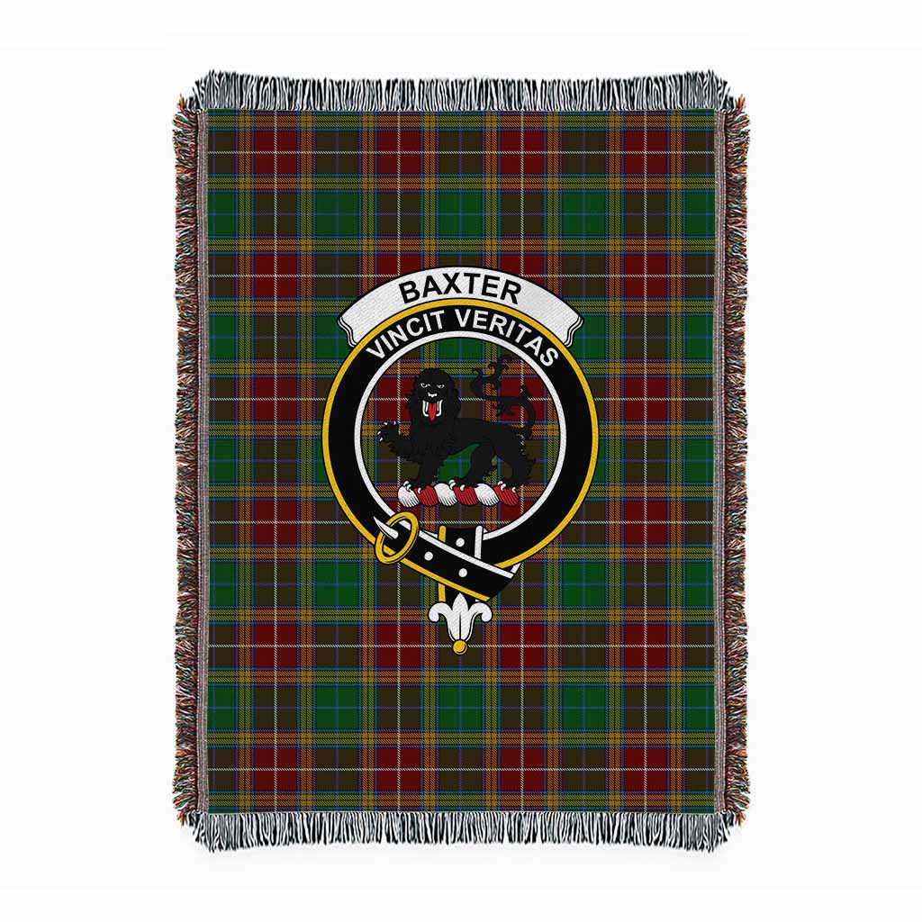 Baxter Tartan Crest Woven Blanket XL 63 x 87 inches 160 x 200cm - Tartan Vibes Clothing