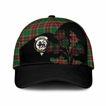 Baxter Tartan Family Crest Classic Cap Scotland Thistle Floral Flag Style