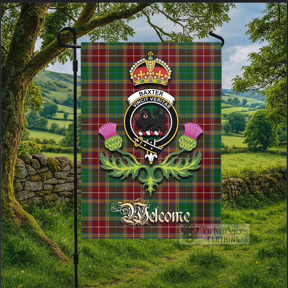 Baxter Tartan Family Crest Garden Flag Royal Thistle Welcome Style - Tartan Vibes Clothing