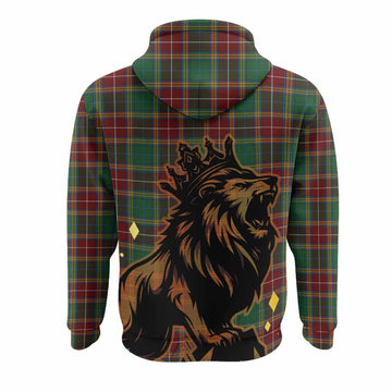 Baxter Tartan Family Crest Hoodie Crowned Lion Roaring