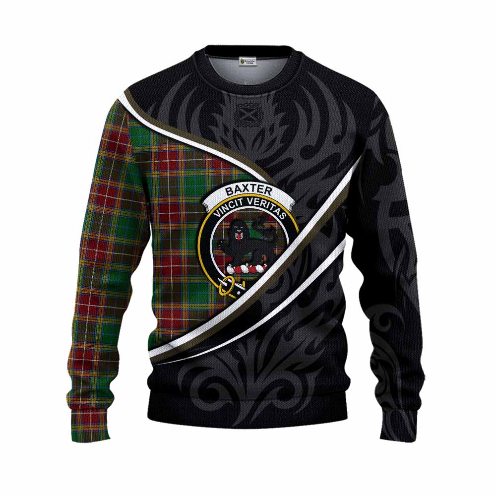 Baxter Tartan Family Crest Knitted Sweater Celtic Scottish Thistle Floral - Tartan Vibes Clothing