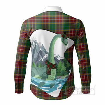 Baxter Tartan Family Crest Long Sleeve Button Shirts Nessie Scottish Loch Ness Monster