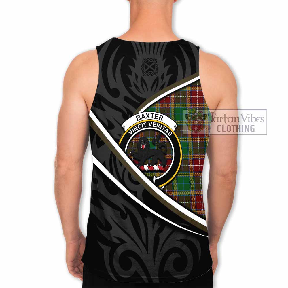 Baxter Tartan Family Crest Men Tank Top Celtic Scottish Thistle Floral - Tartan Vibes Clothing