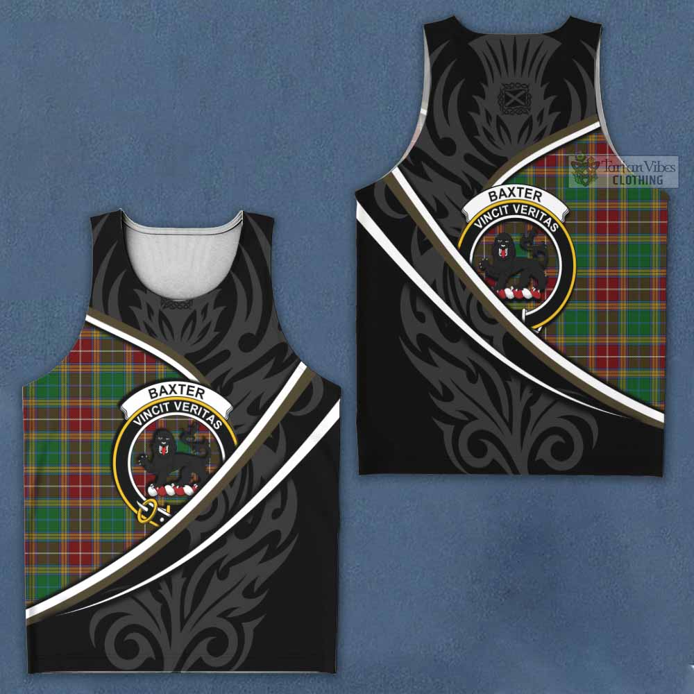 Baxter Tartan Family Crest Men Tank Top Celtic Scottish Thistle Floral - Tartan Vibes Clothing