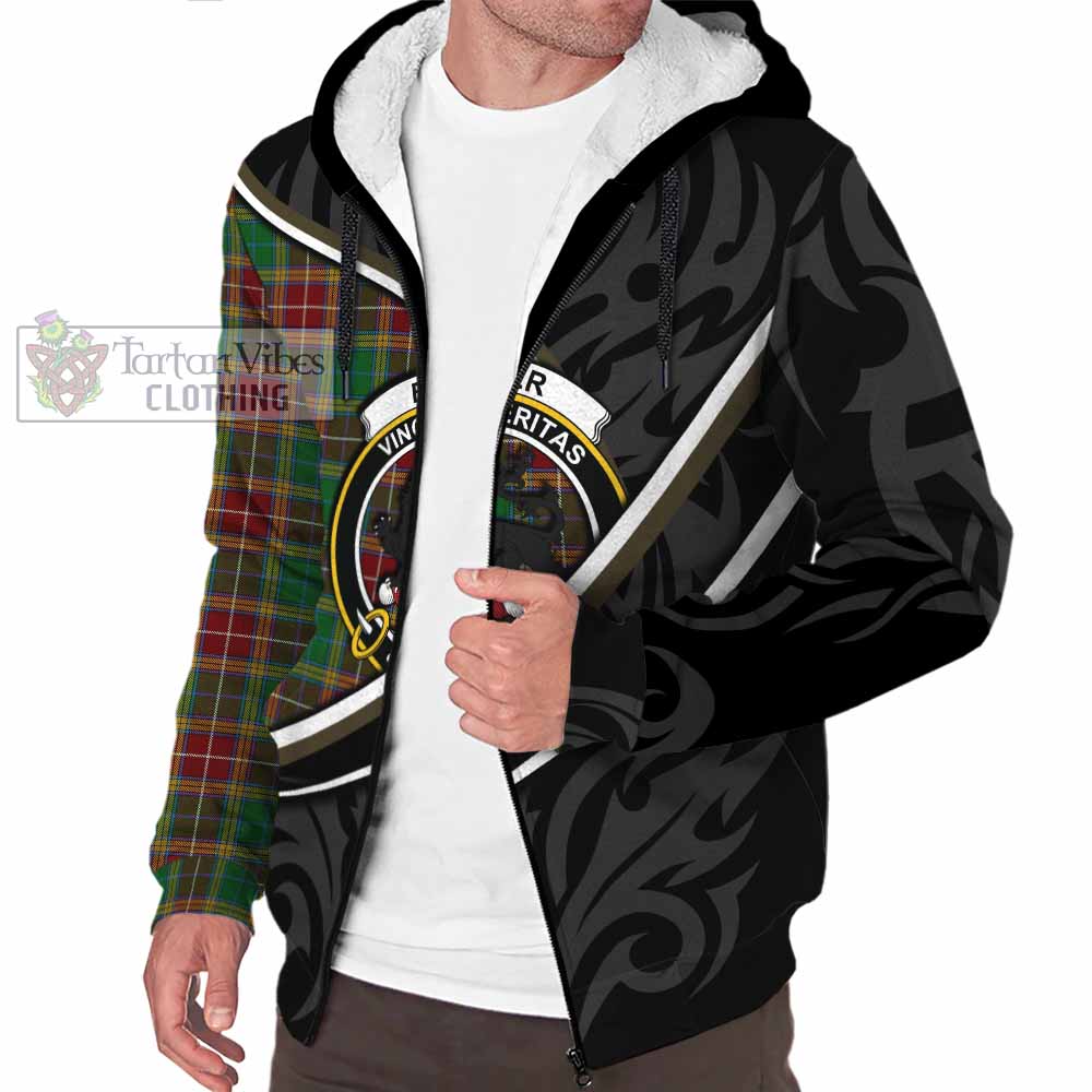 Baxter Tartan Family Crest Sherpa Hoodie Celtic Scottish Thistle Floral - Tartan Vibes Clothing