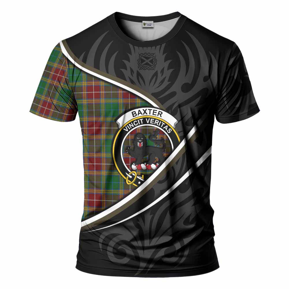 Baxter Tartan Family Crest T-shirt Celtic Scottish Thistle Floral - Tartan Vibes Clothing